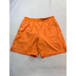 Fabletics Mens Fundamental Shorts Orange Athletic‎ Gym Running SO2146098 Size L